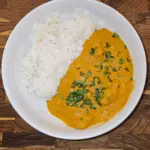 Image of one serving of butter chicken