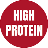 Taxonomy icon for recipes by Josh Cizek Cooks that are labeled as "High Protein" recipes.