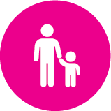 Taxonomy icon for recipes by Josh Cizek Cooks that are labeled as "Kid Friendly" recipes.