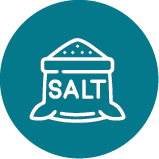 Taxonomy icon for recipes by Josh Cizek Cooks that are labeled as "Salty" recipes.