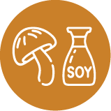 Taxonomy icon for recipes by Josh Cizek Cooks that are labeled as "Umami" recipes.